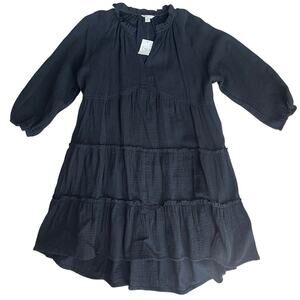 NWT Cato Tiered Ruffle Black Dress V Neck - Size Women's XL